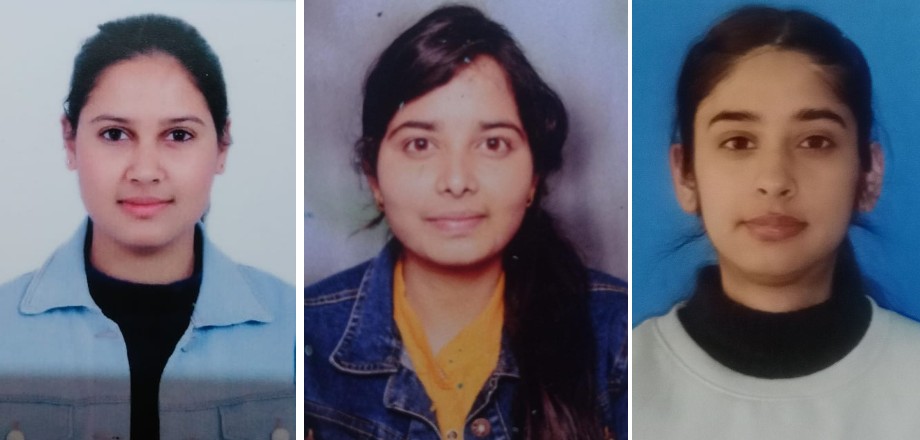 Anjali from Gurseva Institute of Science and Technology, Panam secured first position, Anshita second position and Khushboo third position.